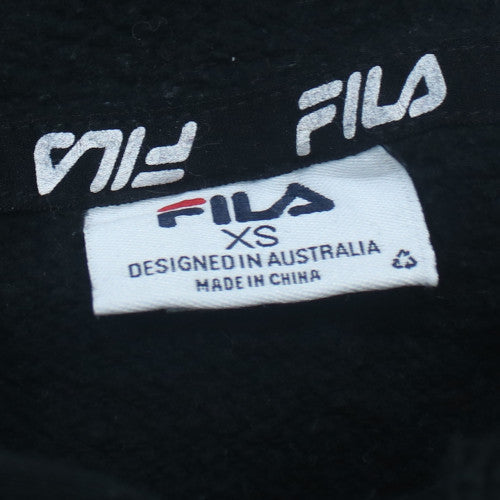 Fila Men's Black XS Pullover Hoodie - Cotton Blend Classic Sportswear