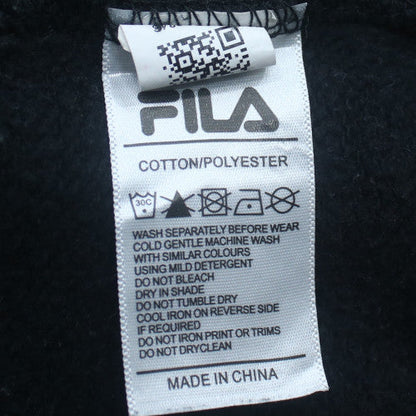 Fila Men's Black XS Pullover Hoodie - Cotton Blend Classic Sportswear