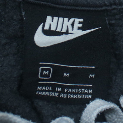 Nike Womens Black Pullover Hoodie Medium Drawstring Logo Cotton
