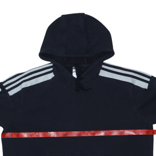 Adidas Men's Black Pullover Hoodie L Sports Fleece Hooded Sweatshirt