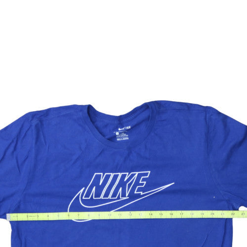Nike Men's Blue Graphic Logo Sports T-Shirt Size L