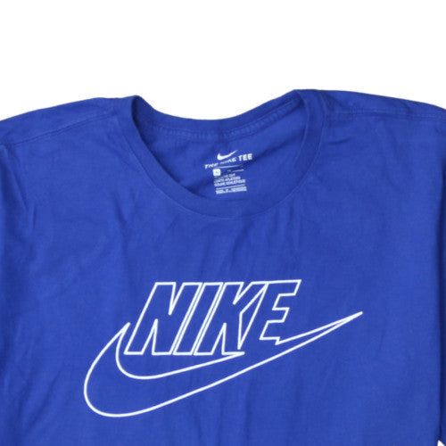 Nike Men's Blue Graphic Logo Sports T-Shirt Size L