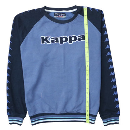 Kappa Men's Blue Crew Neck Logo Sweatshirt Size L