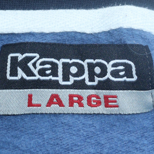 Kappa Men's Blue Crew Neck Logo Sweatshirt Size L