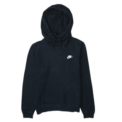 Nike Womens Black Pullover Hoodie Sweatshirt Size M Cotton Blend