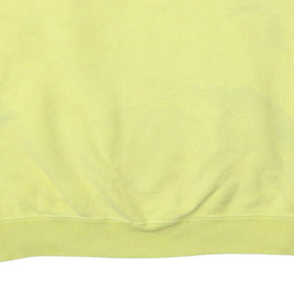 Nike Mens Yellow Logo Sweatshirt L Regular Fit Crew Neck
