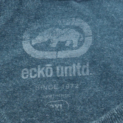 Ecko Unltd Mens Blue Graphic Short Sleeve Crew Neck T-Shirt XXL