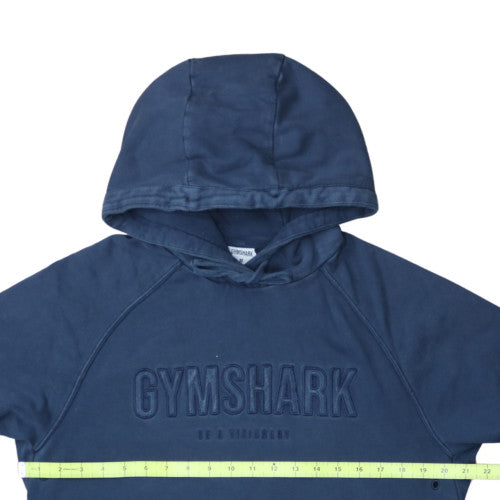 Gymshark Men Blue Pullover Hoodie Size M Regular Fit Hooded Sweatshirt