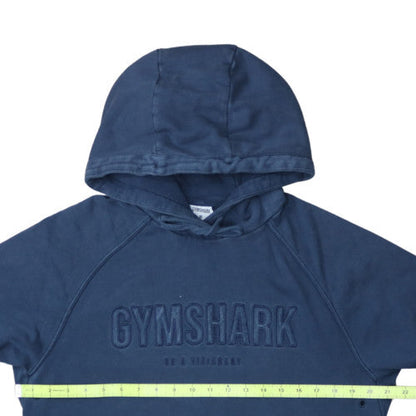 Gymshark Men Blue Pullover Hoodie Size M Regular Fit Hooded Sweatshirt