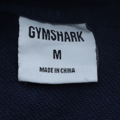 Gymshark Men Blue Pullover Hoodie Size M Regular Fit Hooded Sweatshirt