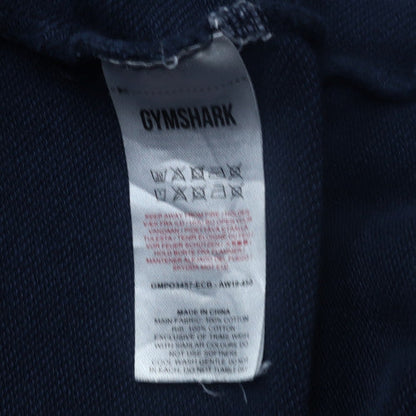 Gymshark Men Blue Pullover Hoodie Size M Regular Fit Hooded Sweatshirt