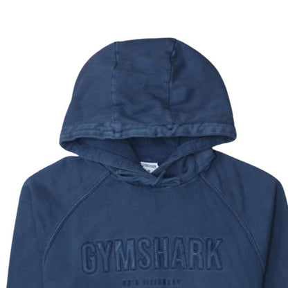 Gymshark Men Blue Pullover Hoodie Size M Regular Fit Hooded Sweatshirt