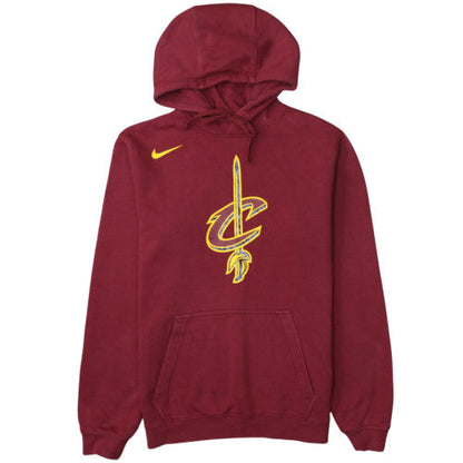 Nike Men’s Maroon Hoodie Medium Pullover NBA Graphic Cotton Blend