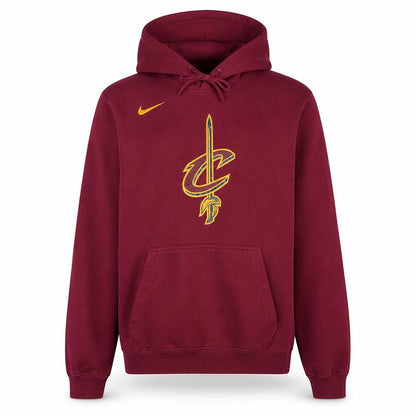 Nike Men’s Maroon Hoodie Medium Pullover NBA Graphic Cotton Blend