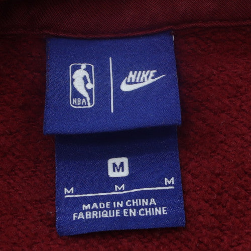 Nike Men’s Maroon Hoodie Medium Pullover NBA Graphic Cotton Blend