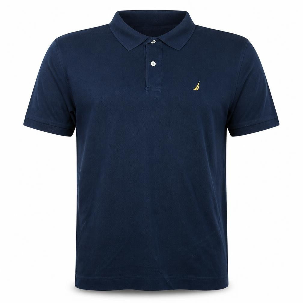 Nautica Men's Blue XL Cotton Short Sleeve Polo Shirt