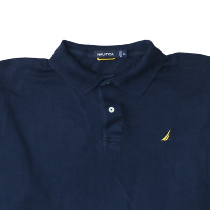 Nautica Men's Blue XL Cotton Short Sleeve Polo Shirt