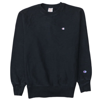 Champion Mens Black Large Reverse Weave Crew Neck Sweatshirt