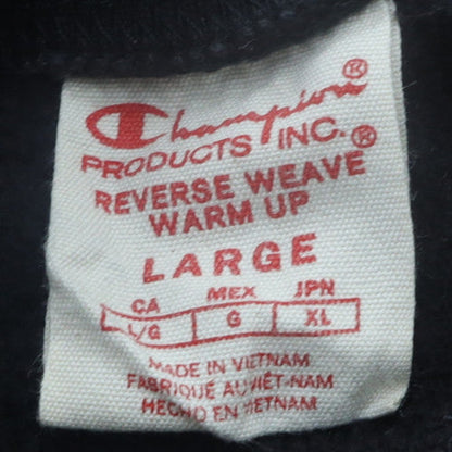 Champion Mens Black Large Reverse Weave Crew Neck Sweatshirt