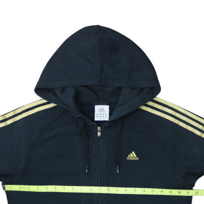 Adidas Men's Black Full Zip Hoodie Size M Sports Fleece