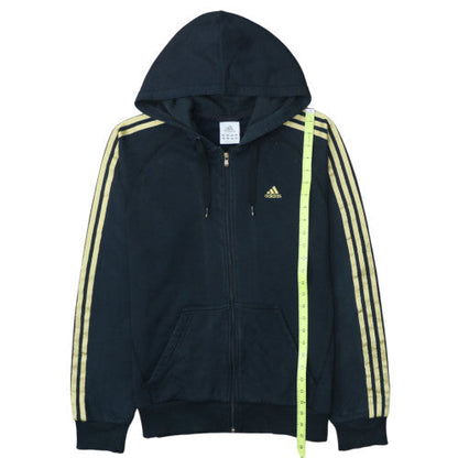 Adidas Men's Black Full Zip Hoodie Size M Sports Fleece