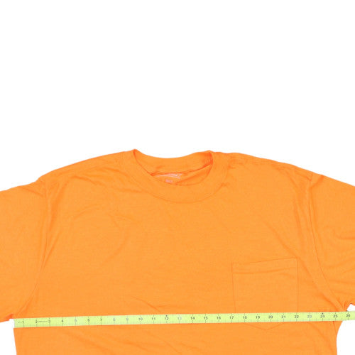 Dickies Men's Orange 2XLT Crew Neck Short Sleeve Work T-Shirt