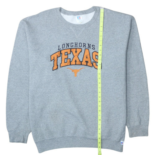 Russell Athletic Mens Grey Texas Longhorns Crew Neck Sweatshirt XXL