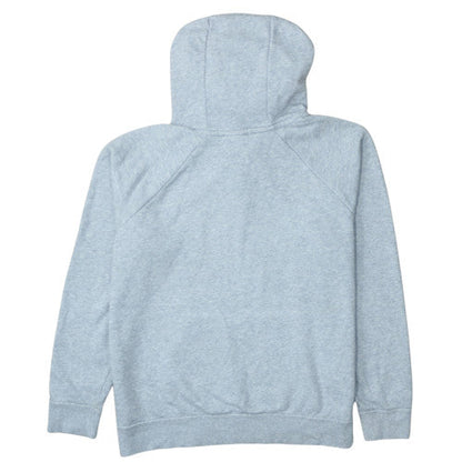 Nike Womens Grey Pullover Hoodie Large Cotton Logo Sweatshirt