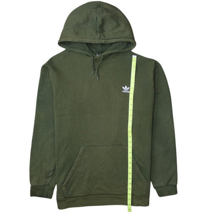 Adidas Men's Green Pullover Hoodie XL Fleece Logo Sweatshirt