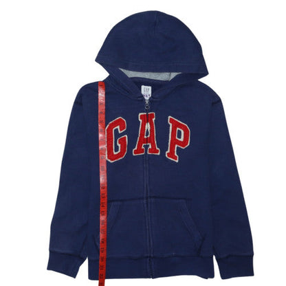 GAP Boys Blue Full Zip Fleece Hoodie 10-11 Years with Logo Design
