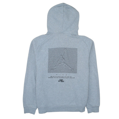 Jordan Men's Grey Pullover Hoodie M Graphic Fleece Sweatshirt