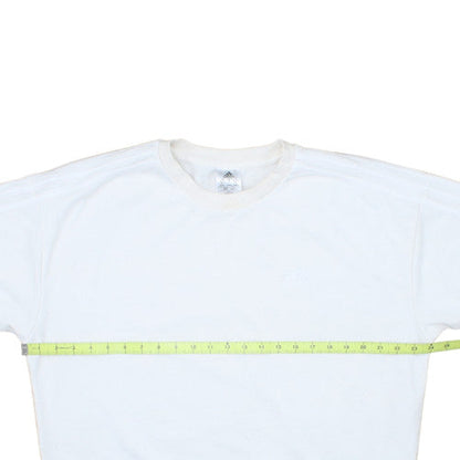 Adidas Women's White Crew Neck Pullover Sweatshirt Size M 12-14