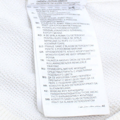 Adidas Women's White Crew Neck Pullover Sweatshirt Size M 12-14