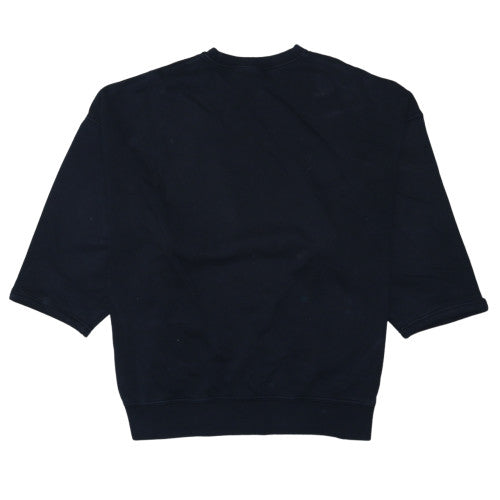 Nike Women Black Medium Pullover Sweatshirt, Crew Neck, 3/4 Sleeve