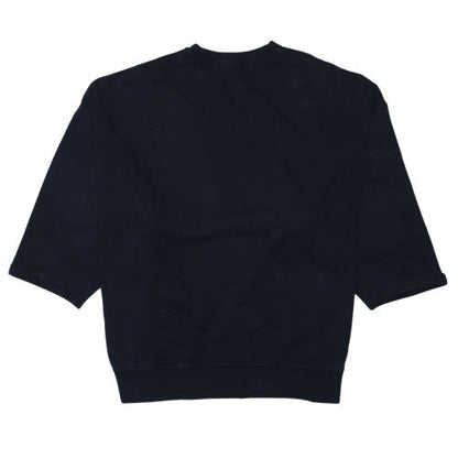 Nike Women Black Medium Pullover Sweatshirt, Crew Neck, 3/4 Sleeve