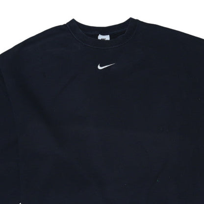 Nike Women Black Medium Pullover Sweatshirt, Crew Neck, 3/4 Sleeve
