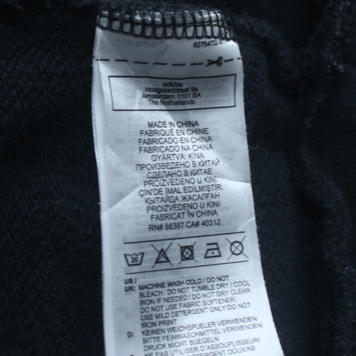 Adidas Women Black Long Sleeve Crew Neck Pullover Sweatshirt Size 8