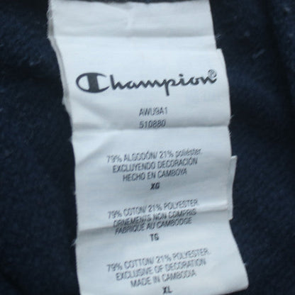 Champion Men's Blue Grey Red XL Pullover Sweatshirt Crew Neck Logo