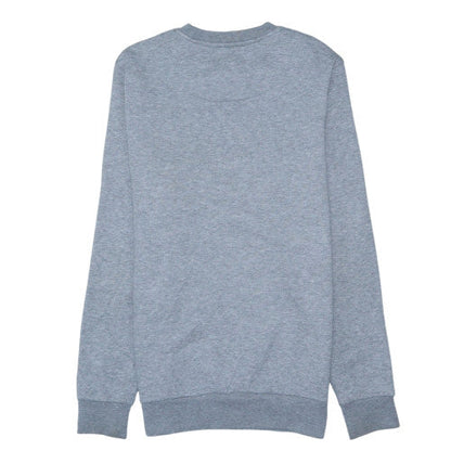 Mercier Men's Grey XS Crew Neck Logo Embroidered Pullover Sweatshirt
