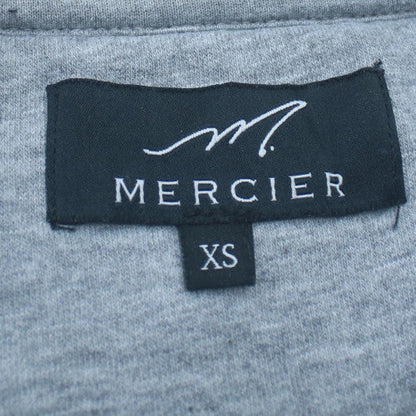 Mercier Men's Grey XS Crew Neck Logo Embroidered Pullover Sweatshirt