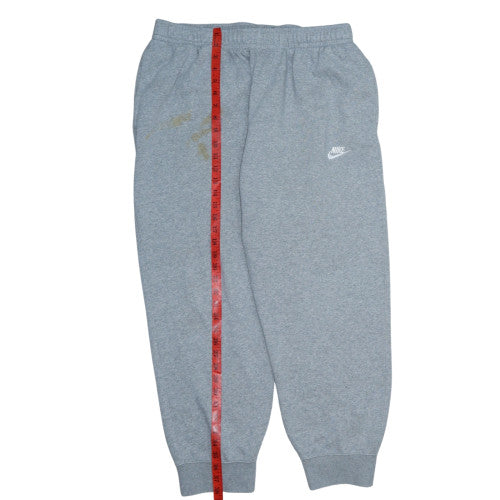 Nike Men's Grey 2XL Sweatpants Regular Fit Fleece Tapered