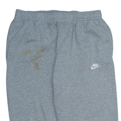 Nike Men's Grey 2XL Sweatpants Regular Fit Fleece Tapered