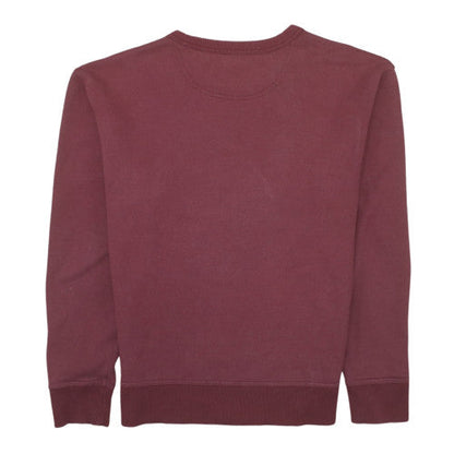 Champion Men's Red Crew Neck Pullover Sweatshirt M Regular Fit