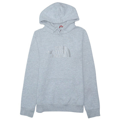 The North Face Womens Grey Pullover Hoodie Medium Embroidered Logo