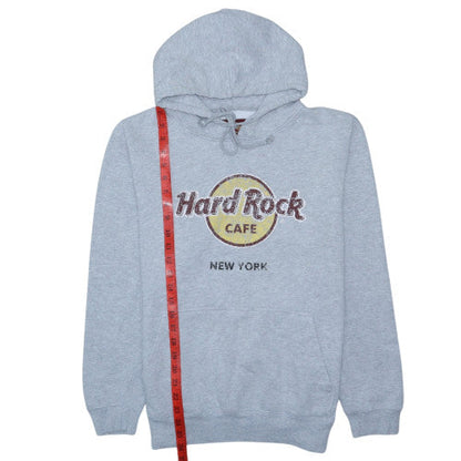Hard Rock Cafe Women's Grey Pullover Hoodie Large Cotton Blend