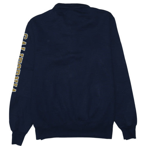 Champion Men's Blue California 1/4 Zip Fleece Sweatshirt M