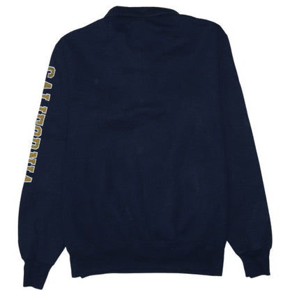 Champion Men's Blue California 1/4 Zip Fleece Sweatshirt M
