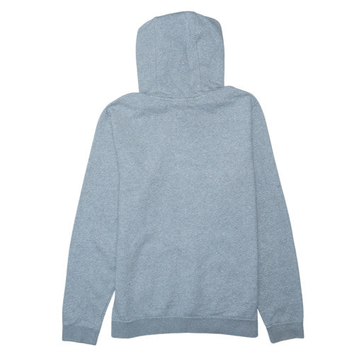 Nike Men's Grey Pullover Hoodie M Regular Fit Fleece Logo Sweatshirt