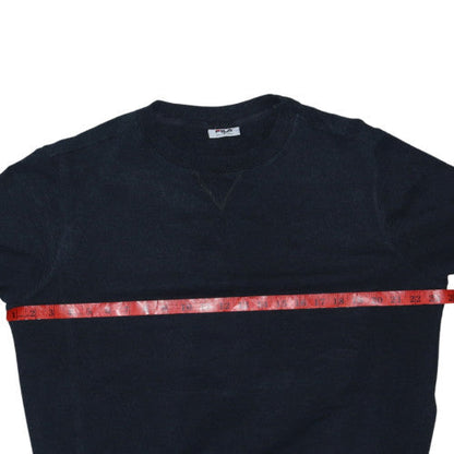 Fila Men's Black Crew Neck Pullover Sweatshirt Size M