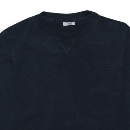 Fila Men's Black Crew Neck Pullover Sweatshirt Size M